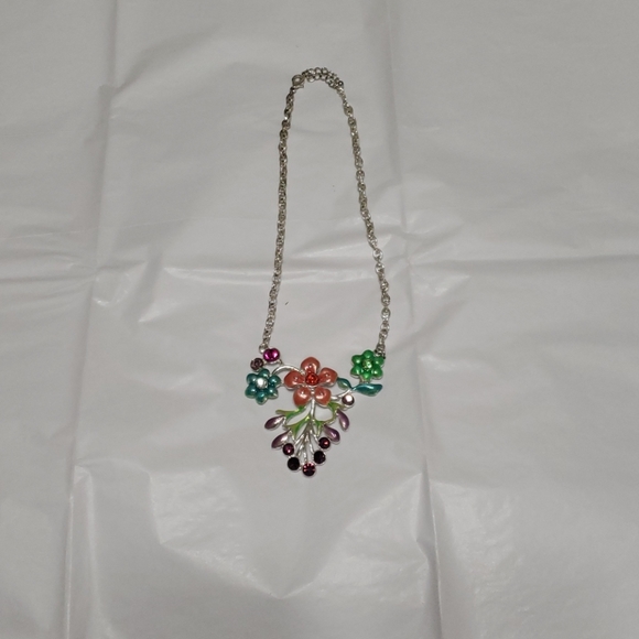 Metal floral bouquet with gemstones - Picture 1 of 2